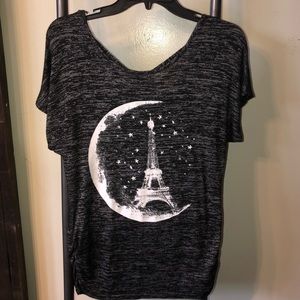 PURPLE SNOW•Eiffel Tower and moon design!!!